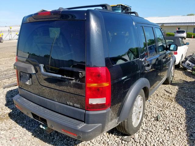 SALAE25418A459694 - 2008 LAND ROVER LR3 SE BLACK photo 4