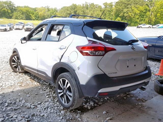 3N1CP5CU5JL541296 - 2018 NISSAN KICKS S WHITE photo 3