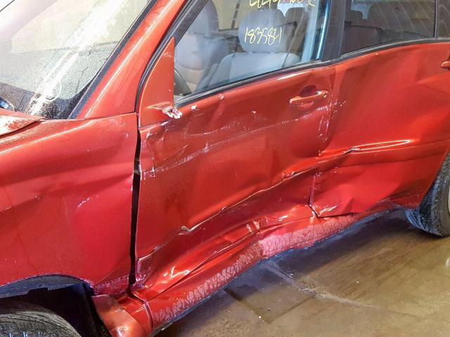 JTEGD21A630047376 - 2003 TOYOTA HIGHLANDER RED photo 9