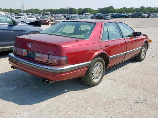 1G6KS52Y1SU811873 - 1995 CADILLAC SEVILLE SL RED photo 4