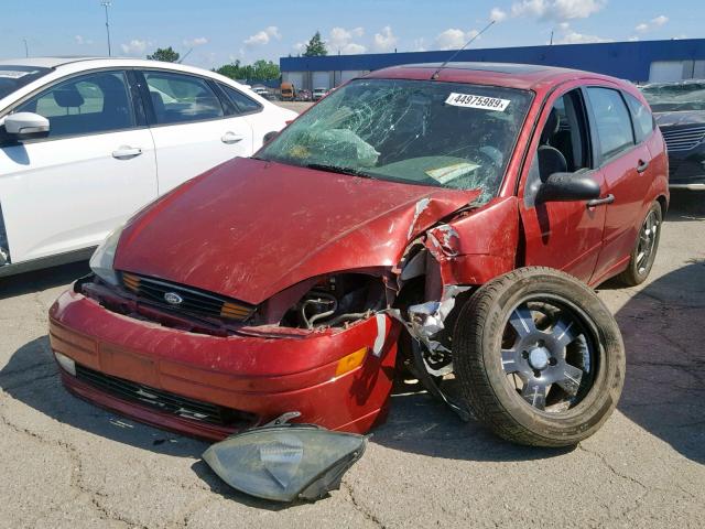 3FAFP37353R178309 - 2003 FORD FOCUS ZX5 RED photo 2