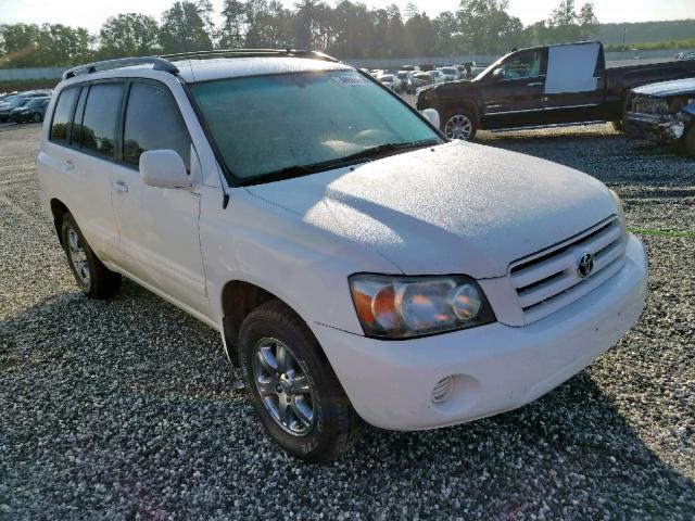 JTEEP21A650069587 - 2005 TOYOTA HIGHLANDER WHITE photo 1