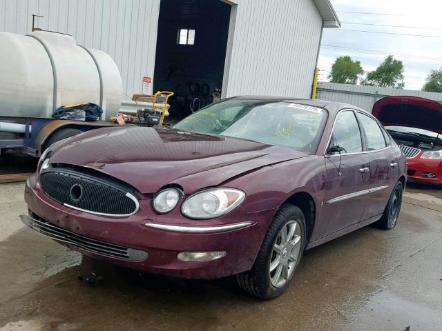 2G4WD582871245219 - 2007 BUICK LACROSSE C MAROON photo 2