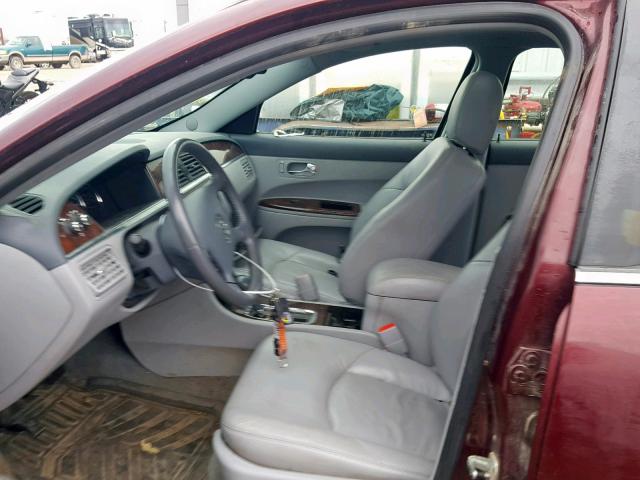 2G4WD582871245219 - 2007 BUICK LACROSSE C MAROON photo 5