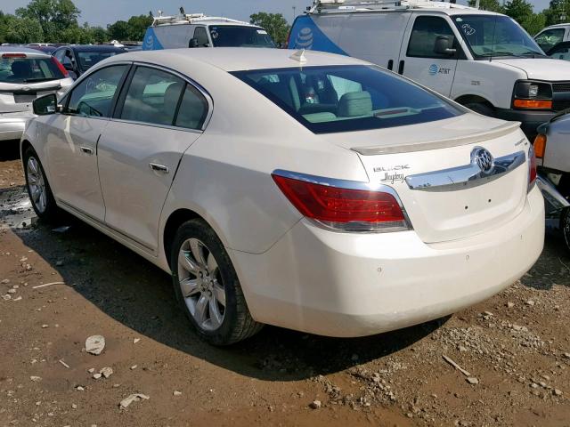 1G4GC5EC8BF334455 - 2011 BUICK LACROSSE C WHITE photo 3