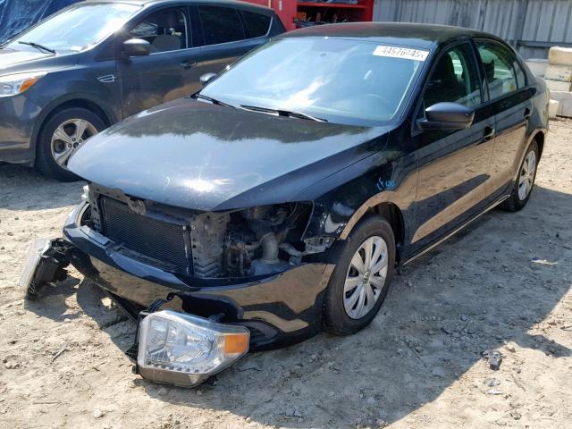 3VW2K7AJ3DM390563 - 2013 VOLKSWAGEN JETTA BASE Սև լուսանկար 2