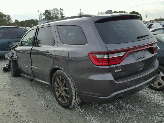 1C4RDHDG5HC606292 - 2017 DODGE DURANGO GT GRAY photo 3