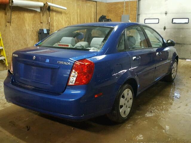 KL5JD56Z26K248572 - 2006 SUZUKI FORENZA BLUE photo 4