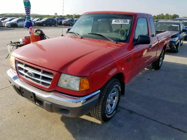 1FTYR14V21PB77985 - 2001 FORD RANGER SUP RED photo 2