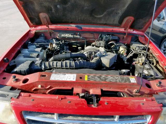 1FTYR14V21PB77985 - 2001 FORD RANGER SUP RED photo 7