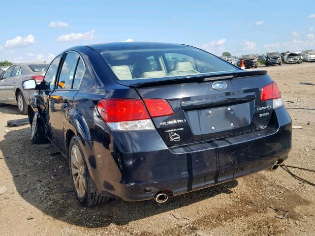 4S3BMEK65A2222051 - 2010 SUBARU LEGACY 3.6 BLACK photo 3