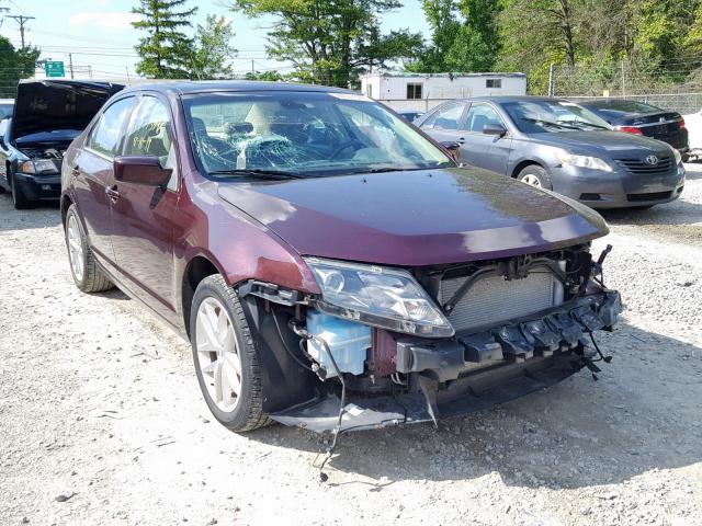 3FAHP0JG5CR410216 - 2012 FORD FUSION SEL BURGUNDY photo 1