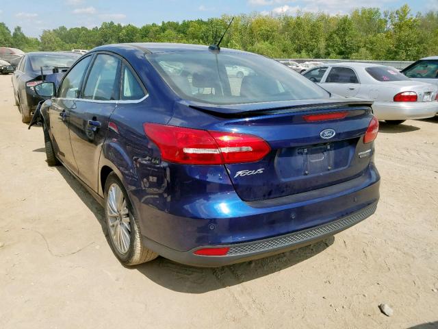 1FADP3J24GL336067 - 2016 FORD FOCUS TITA BLUE photo 3