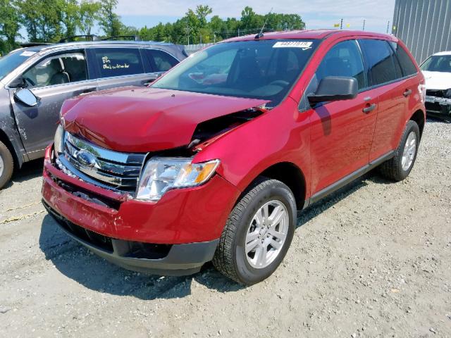 2FMDK3GC9ABA12107 - 2010 FORD EDGE SE RED photo 2