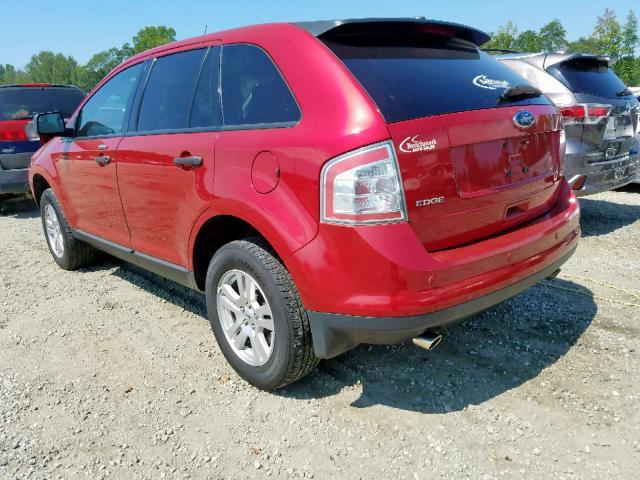 2FMDK3GC9ABA12107 - 2010 FORD EDGE SE RED photo 3