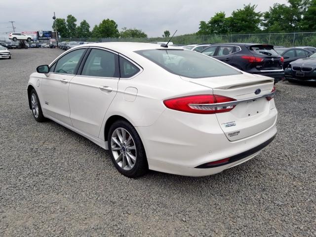 3FA6P0SU8HR153751 - 2017 FORD FUSION TIT WHITE photo 3