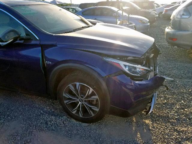 SJKCH5CR3JA049750 - 2018 INFINITI QX30 BASE BLUE photo 9