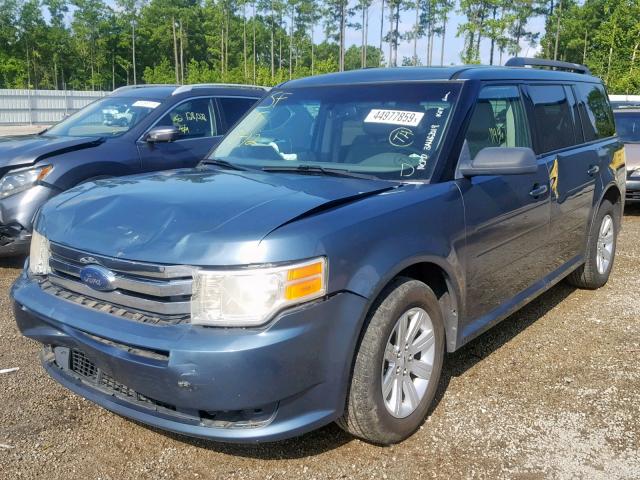 2FMGK5BC9ABA85347 - 2010 FORD FLEX SE BLUE photo 2