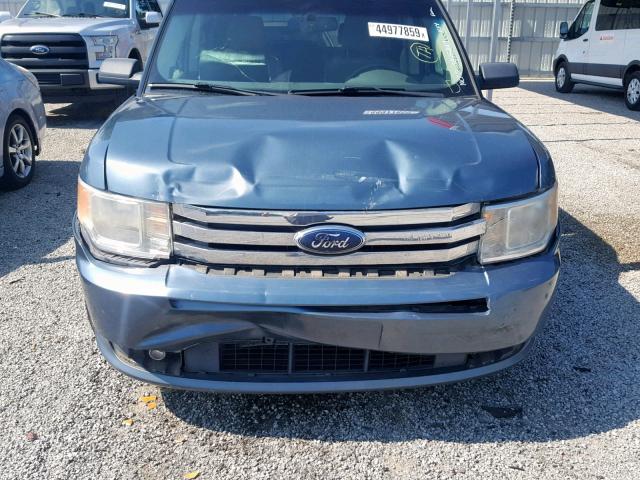 2FMGK5BC9ABA85347 - 2010 FORD FLEX SE BLUE photo 9