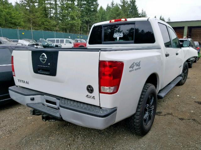 1N6AA0EJ9BN311559 - 2011 NISSAN TITAN S WHITE photo 4