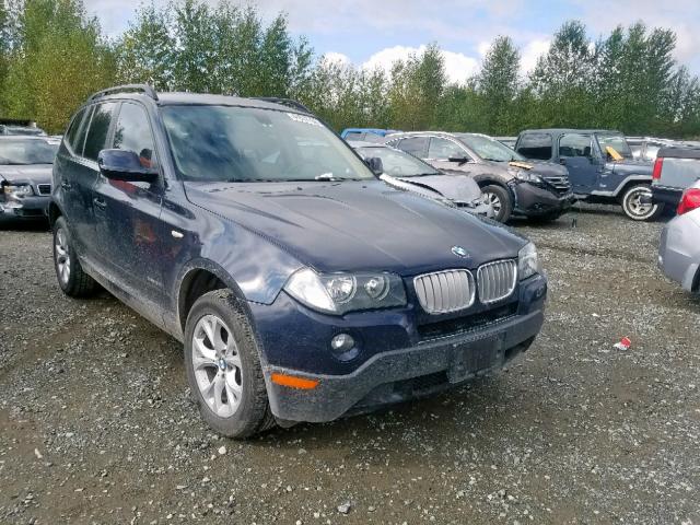 WBXPC9C47AWJ38919 - 2010 BMW X3 XDRIVE3 BLUE photo 1