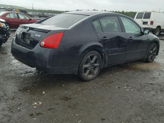 1N4BA41E55C861600 - 2005 NISSAN MAXIMA SE BLACK photo 4