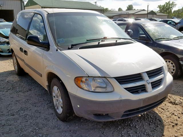 1D4GP25R67B205708 - 2007 DODGE CARAVAN SE WHITE photo 1