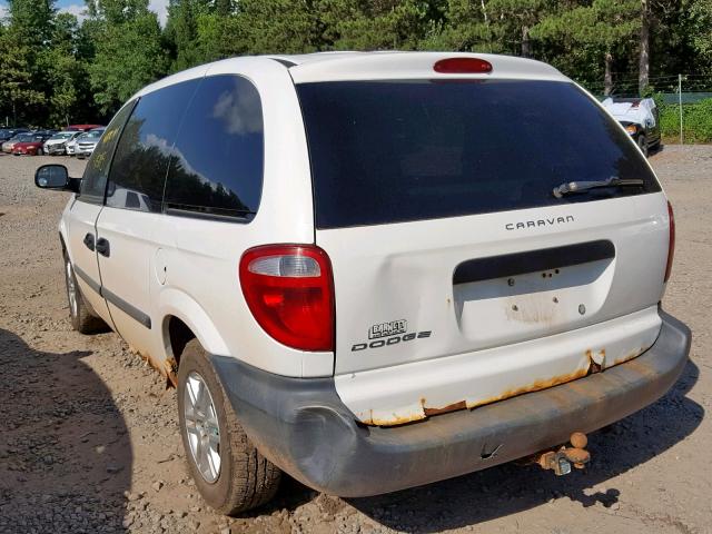 1D4GP25R67B205708 - 2007 DODGE CARAVAN SE WHITE photo 3