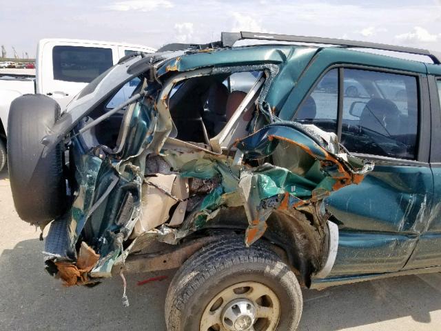 4S6CK58W1Y4412948 - 2000 HONDA PASSPORT E მწვანე ფოტო 9