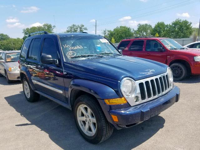 1J8GL58K86W196633 - 2006 JEEP LIBERTY LI BLUE photo 1