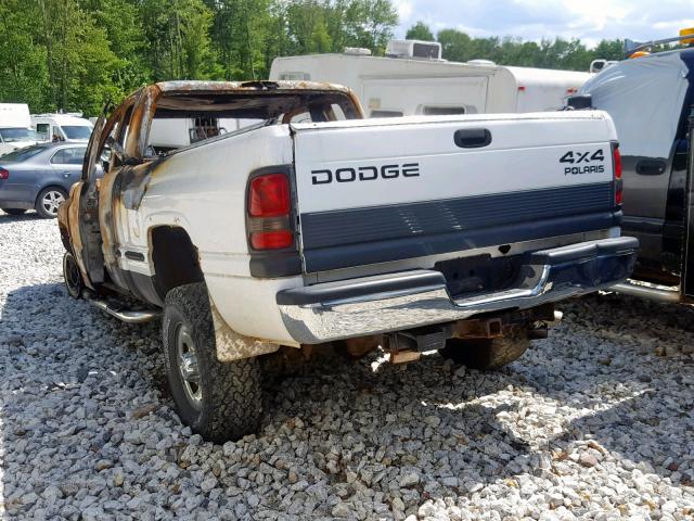 1B7KF23Z6WJ214622 - 1998 DODGE RAM 2500 WHITE photo 3