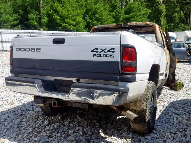 1B7KF23Z6WJ214622 - 1998 DODGE RAM 2500 WHITE photo 4