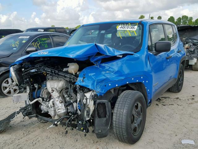 ZACCJAAT0FPC13946 - 2015 JEEP RENEGADE S 蓝色 照片 2