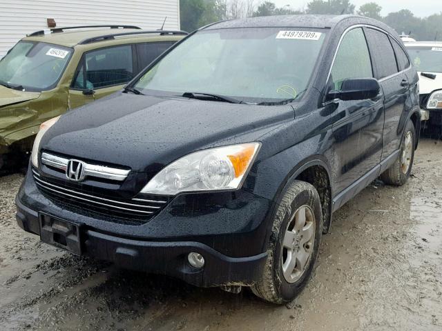 JHLRE48777C005967 - 2007 HONDA CR-V EXL BLACK photo 2