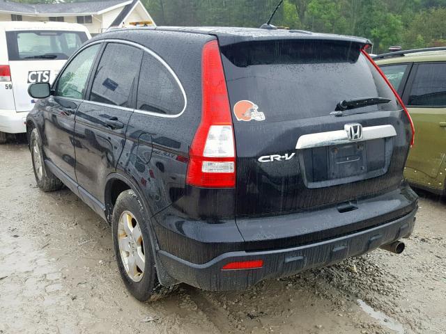 JHLRE48777C005967 - 2007 HONDA CR-V EXL BLACK photo 3