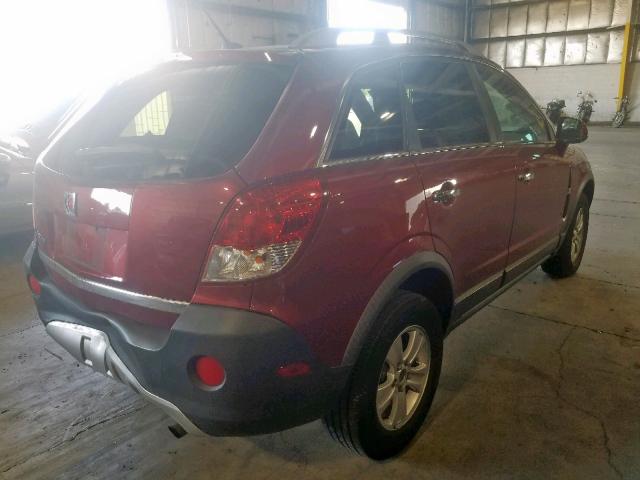 3GSCL33PX8S689939 - 2008 SATURN VUE XE RED photo 4