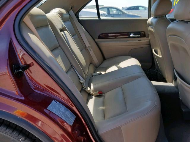 1LNHM87A31Y618187 - 2001 LINCOLN LS მუქწითელი ფოტო 6