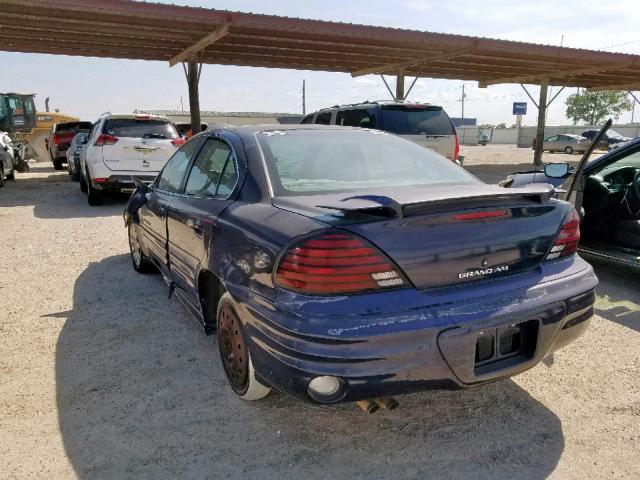 1G2NF52E31C114153 - 2001 PONTIAC GRAND AM S BLUE photo 3