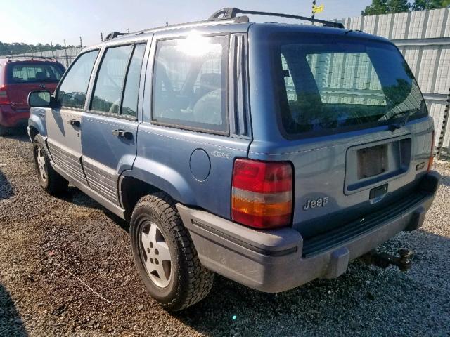 1J4GZ58SXSC717914 - 1995 JEEP GRAND CHER BLUE photo 3