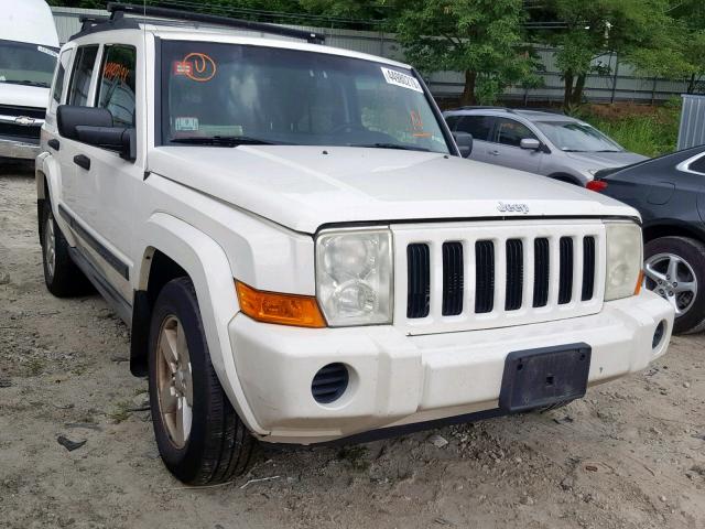 1J8HG48K06C345945 - 2006 JEEP COMMANDER WHITE photo 1