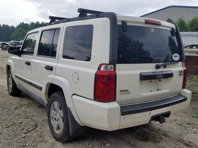 1J8HG48K06C345945 - 2006 JEEP COMMANDER WHITE photo 3