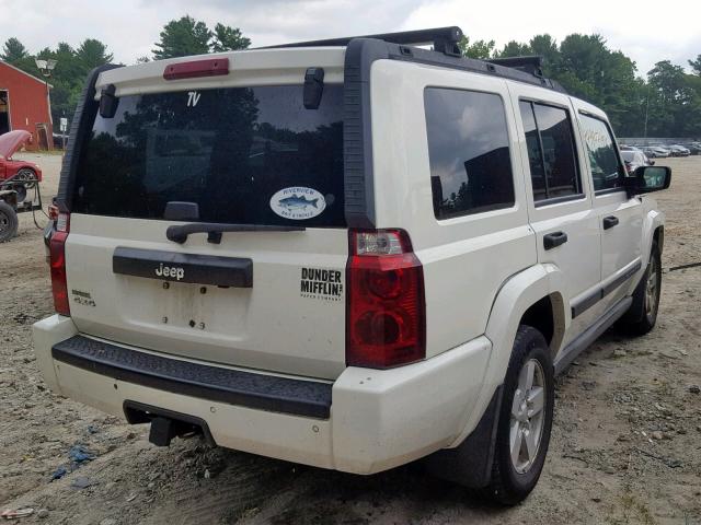 1J8HG48K06C345945 - 2006 JEEP COMMANDER WHITE photo 4