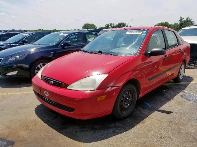 1FAFP33P4YW282383 - 2000 FORD FOCUS LX RED photo 2