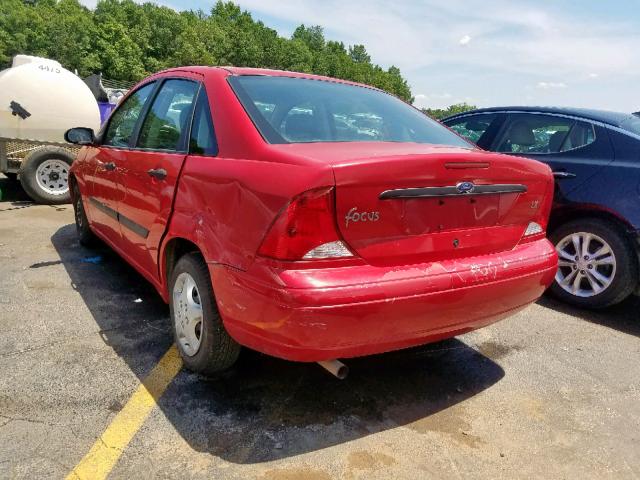1FAFP33P4YW282383 - 2000 FORD FOCUS LX RED photo 3