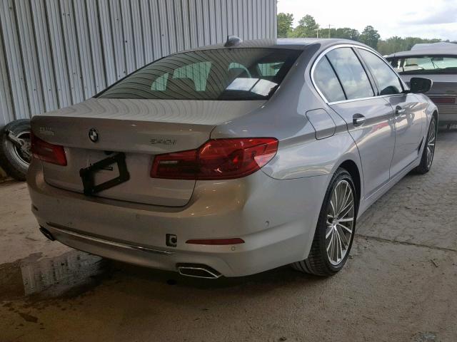 WBAJE5C54JG918446 - 2018 BMW 540 I SILVER photo 4