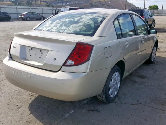 1G8AJ52F04Z148953 - 2004 SATURN ION LEVEL BEIGE photo 4