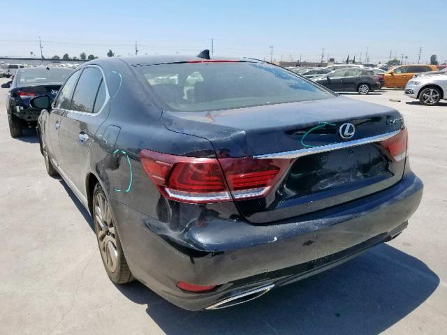 JTHGL5EF5E5051552 - 2014 LEXUS LS 460L BLACK photo 3