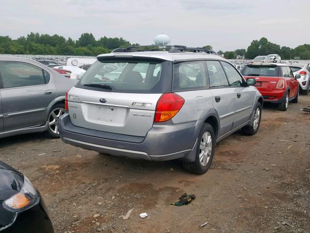 4S4BP61C157314945 - 2005 SUBARU LEGACY OUT SILVER photo 4