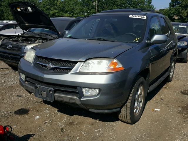 2HNYD18641H537273 - 2001 ACURA MDX TOURIN GREEN photo 2