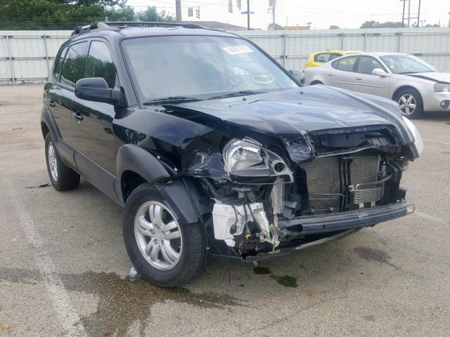 KM8JN12D27U609293 - 2007 HYUNDAI TUCSON SE BLACK photo 1